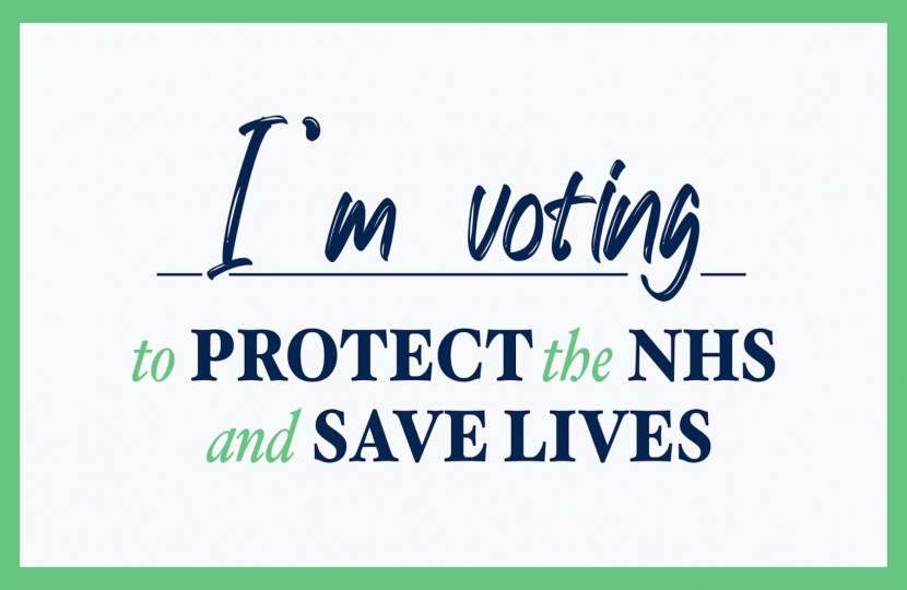 Dean voted for the lockdown to protect the NHS and save lives