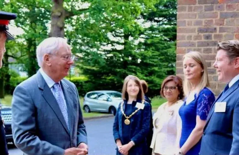 Dean Russell meets HRH Duke of Gloucester