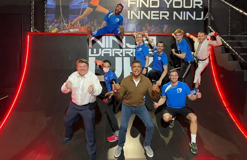 Dean Russell at Ninja Warrior UK in Watford