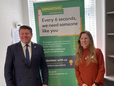 Dean Russell visits the Samaritans