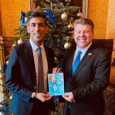 Dean Russell with Rishi Sunak and Christmas Card