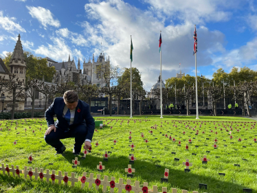 Dean Russell at Garden of Remembrance