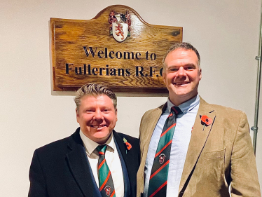 Dean Russell visits Fullerians RFC