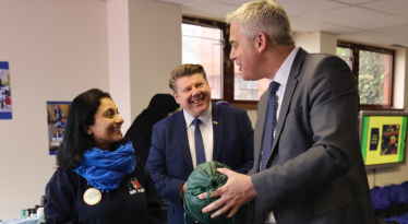 Dean Russell with Steve Barclay MP at Hand on Heart charity