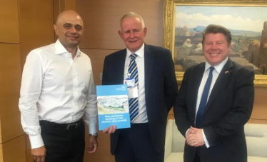 Dean Russell and Health Secretary Sajid Javid discuss redevelopment plans